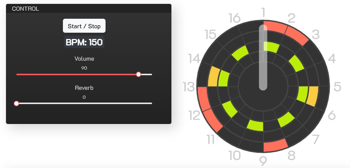 BPM controller to keep steady tempo while practicing drums