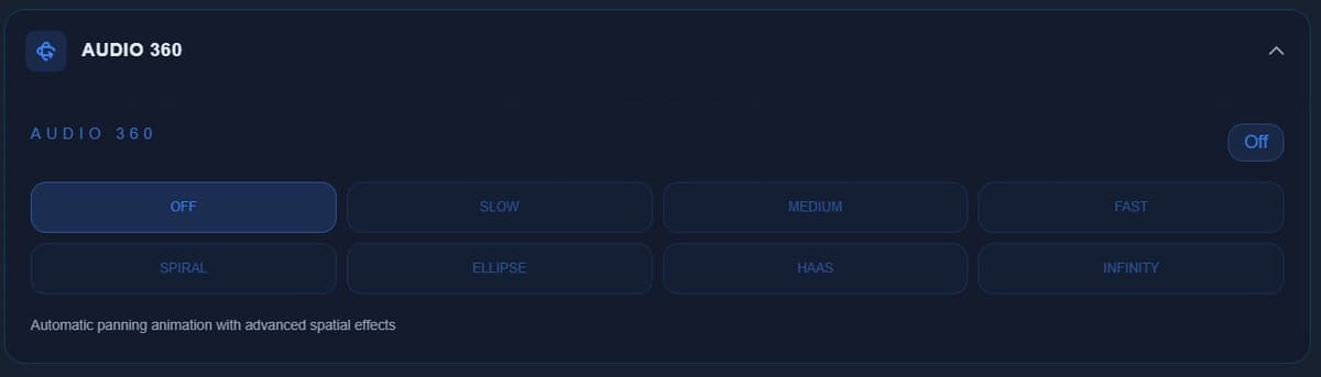Vista completa de pistas de audio en el editor online