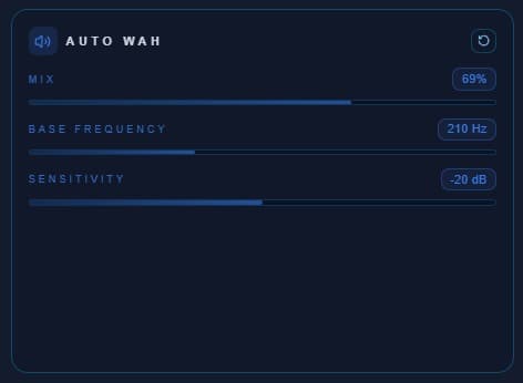 Auto Wah effect for dynamic expressive filtering