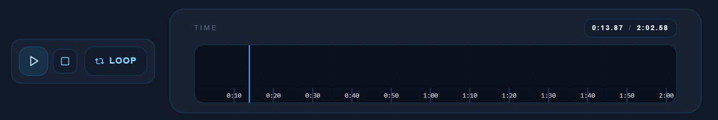 Track loop mode for reviewing audio sections in the editor