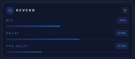 Efekt reverb zastosowany w edytorze audio online