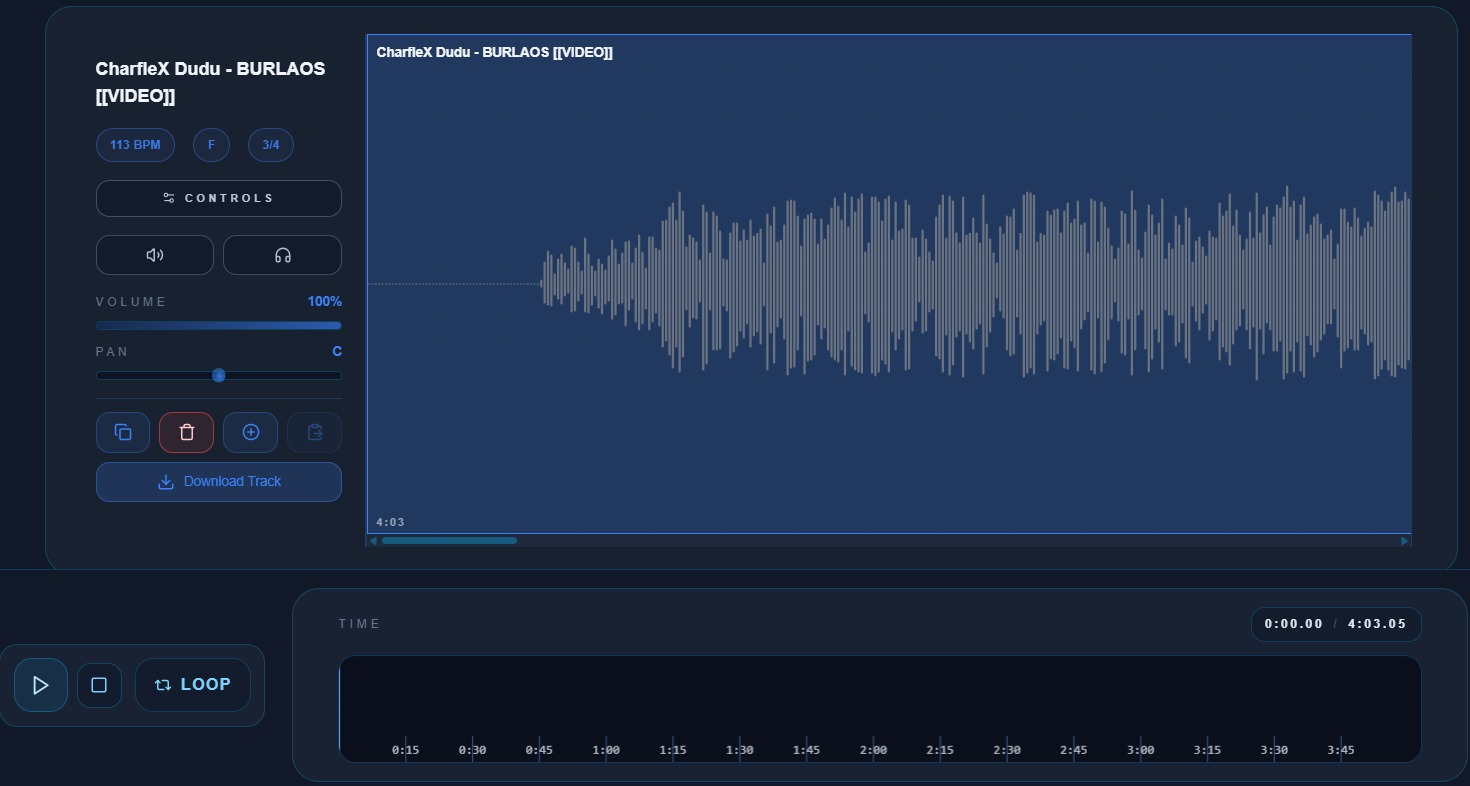 Subir una pista de audio al editor de audio online
